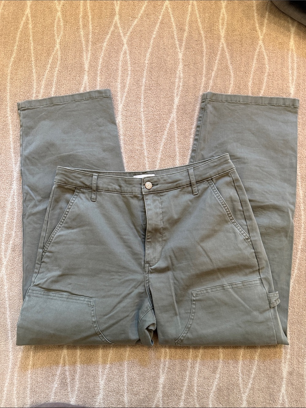 PISTOLA Women’s Cargo Pants in Olive size 28